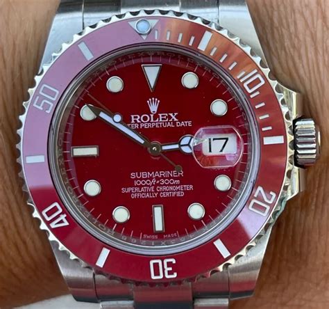 rolex submariner colours|rolex submariner red price.